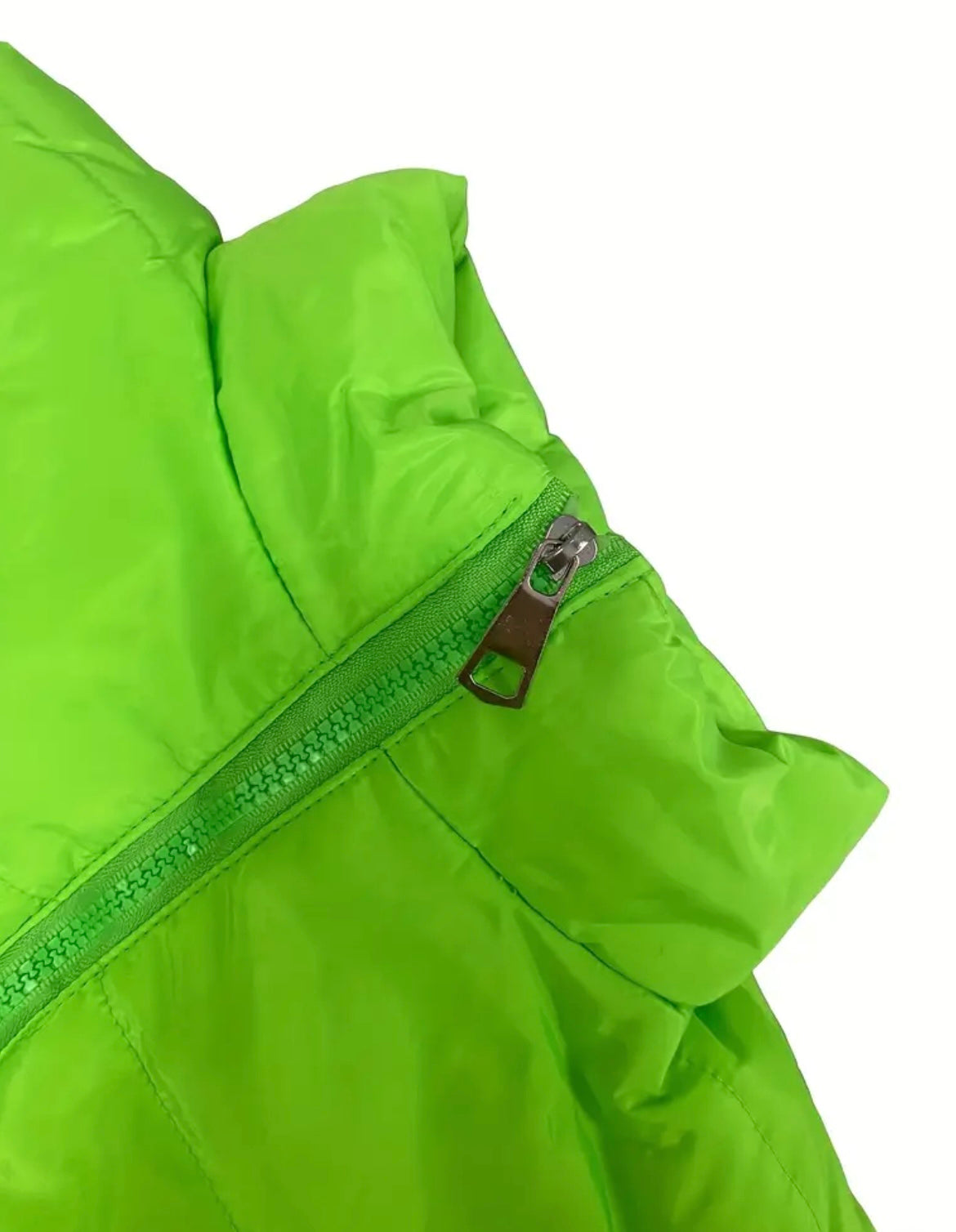 Nice fitted Neon Green Puff Jacket