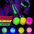 12Colors Eyeliner Cream Neon Colored Halloween Liner Eyeliner Pen Waterproof UV Blacklight Flu