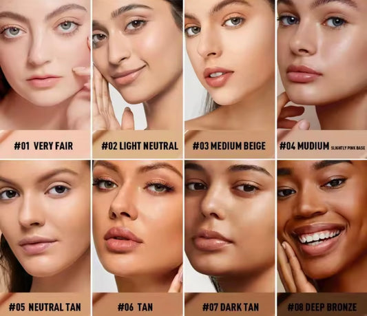 PECOLOVERS Matte Finish Liquid Foundation - Oil-Control, Waterproof, Full Coverage Concealer