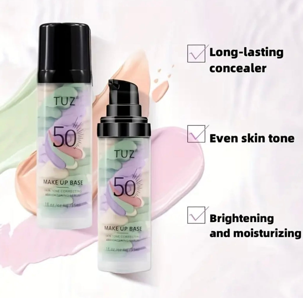 4pcs Tri-color Barrier Cream, A Variety Of Colors Mixed with BB Cream, Long-lasting Moisturizing, Light Texture, Natural Fit, Long-lasting Anti-smudge, Perfect for Travel And Gifts!