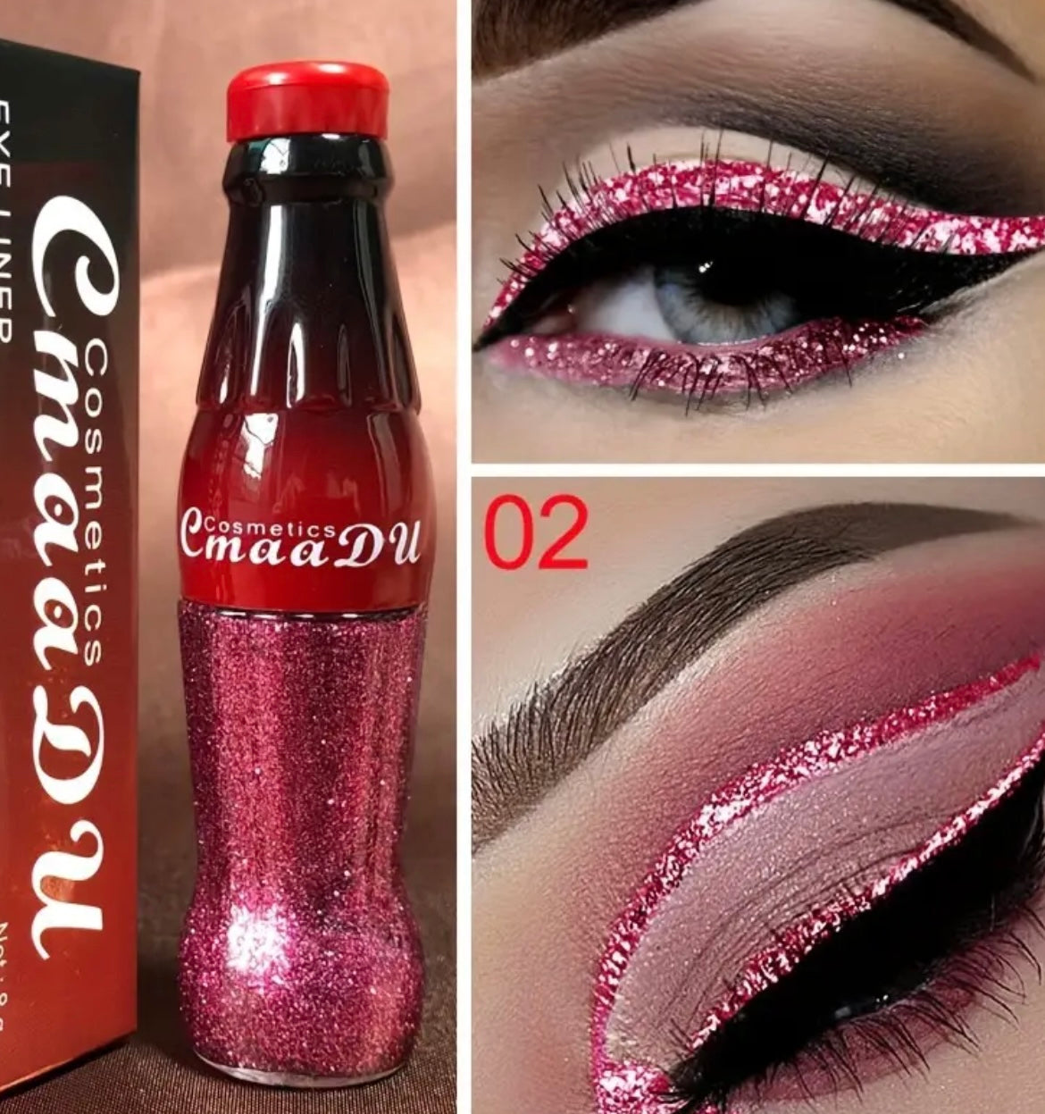 7pcs Pearlescent Glitter Powder Eyeliner Liquid Pen, Waterproof, Sweat Proof, Not Easy To Smudge, Not Caking, Colorful Liquid Eyeliner Eye Shadow, Suitable For Christmas Makeup
