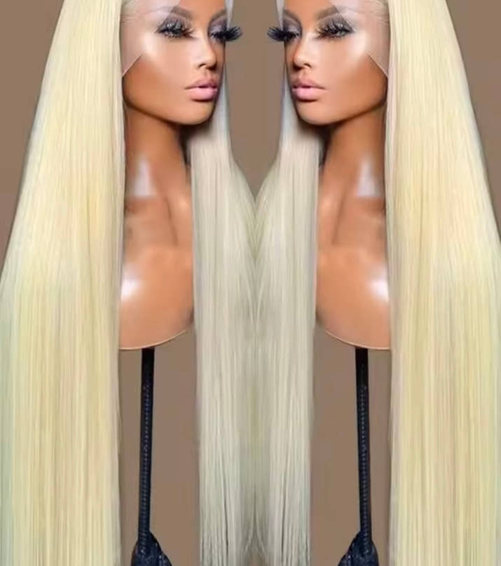 13x4 13x6 360 HD Transparent 613 Honey Blonde Color Lace Front Human Hair Wigs for Women