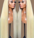 13x4 13x6 360 HD Transparent 613 Honey Blonde Color Lace Front Human Hair Wigs for Women