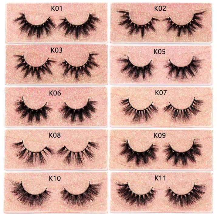 FOXESJI Makeup Eyelashes 3D Mink Eye Lashes Fluffy Soft Wispy Natural Lashes Extension