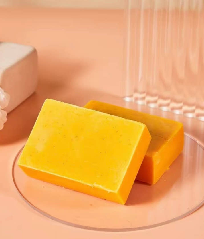 Lemon Turmeric & koji acid brightening soap dark spot remover cleansing soap  Skin Repair Cleansing