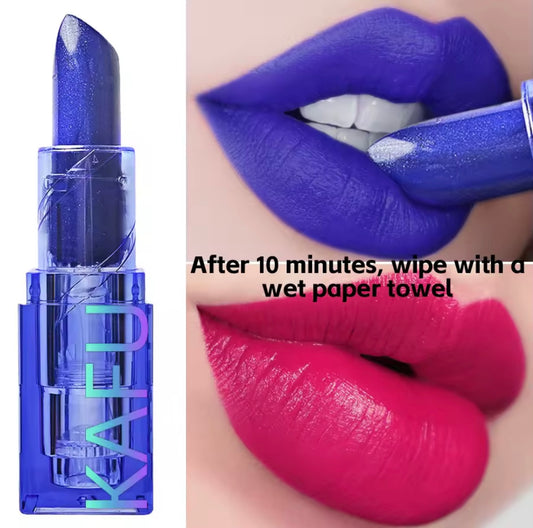 Blue Rose Lipstick Temperature Color Changing lipstic Moisturizing  Female Makeup products S