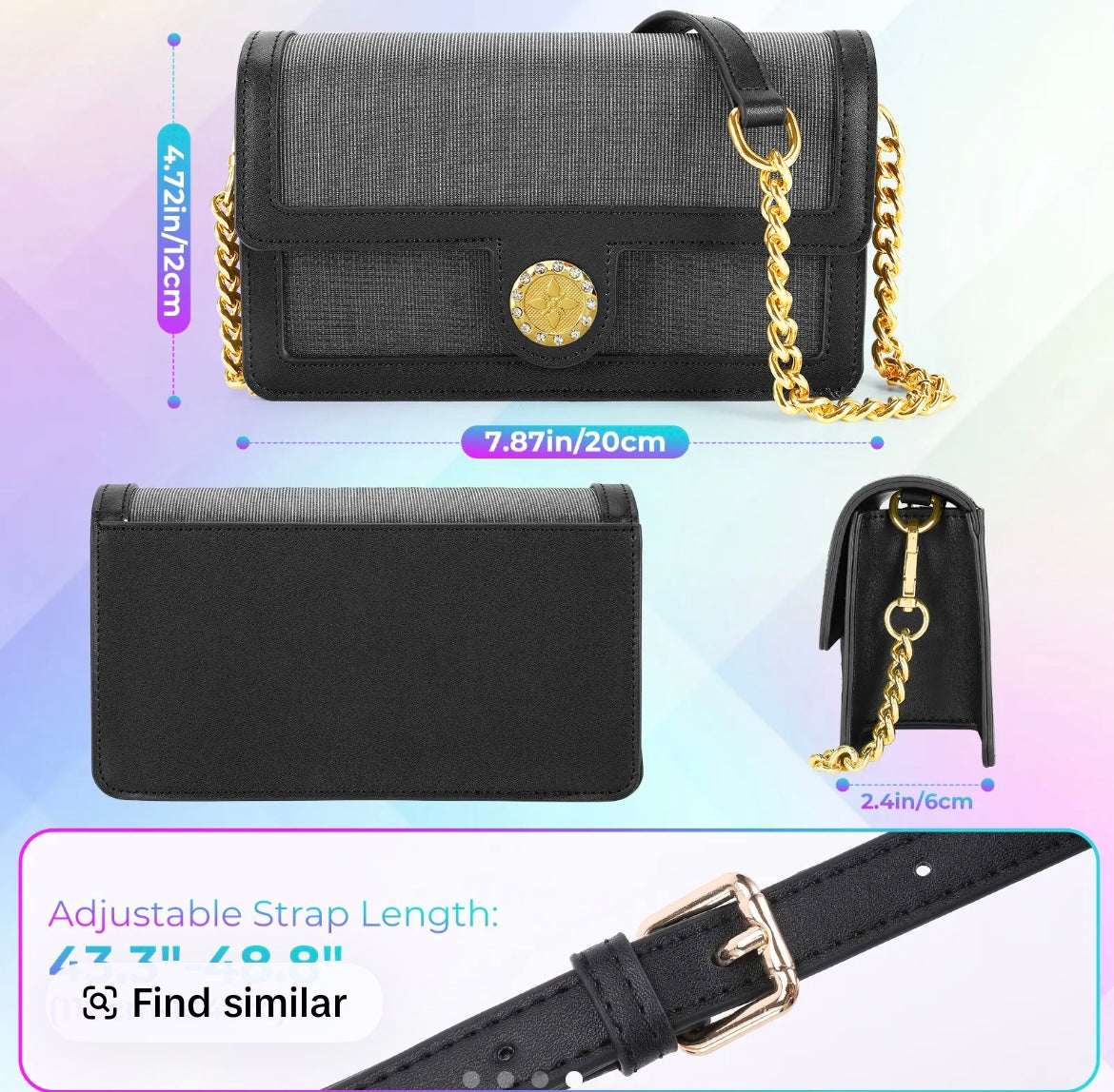 LUMISONATA Light Up Rave Bag with Seven