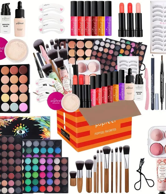 POPFEEL Complete Makeup Kit Gift Set - Perfect For Both Gifting And Personal Use, Achieve A Perfect Makeup Look!