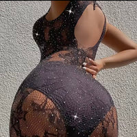 Sexy Lingerie Lenceria See Through Fishnet Tights Porn lingerie Bodysuit Set For Ladies