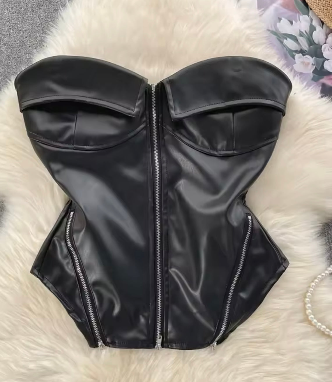 Silver Gold Corsets for Women Steampunk Gothic Corset Bustier with Zipper  Vintage Style