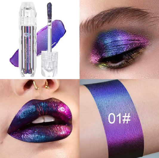 Chameleon Metal Lip Gloss Liquid Lipstick Brightening Long-Lasting Lip Gloss Multiple Colors
