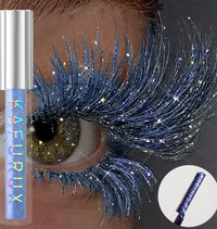 1pc Diamond Shine Waterproof Volume Curl Mascara Glitter Snow Effect,Smudge-proof  Eye Makeup for All Skin Types Women Cosmetic