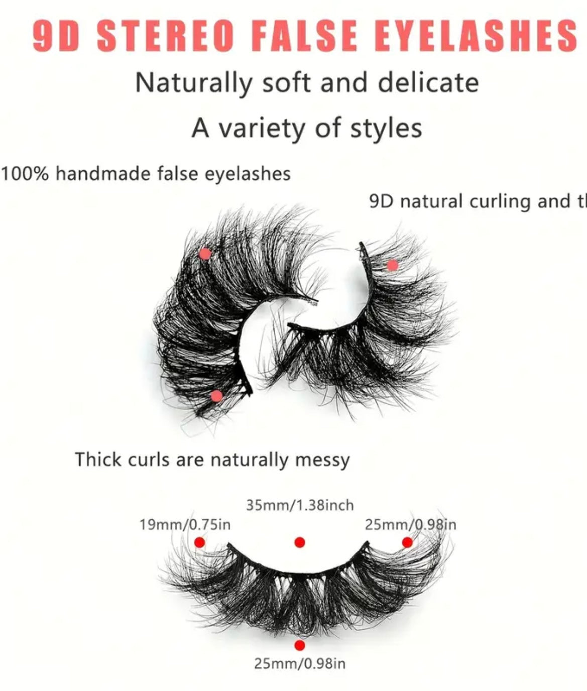 7 Pairs 25mm False Eyelashes Fluffy Soft Thick Doll Eye Cat Eye Dramatic False Eyelashes Natural Eye Makeup