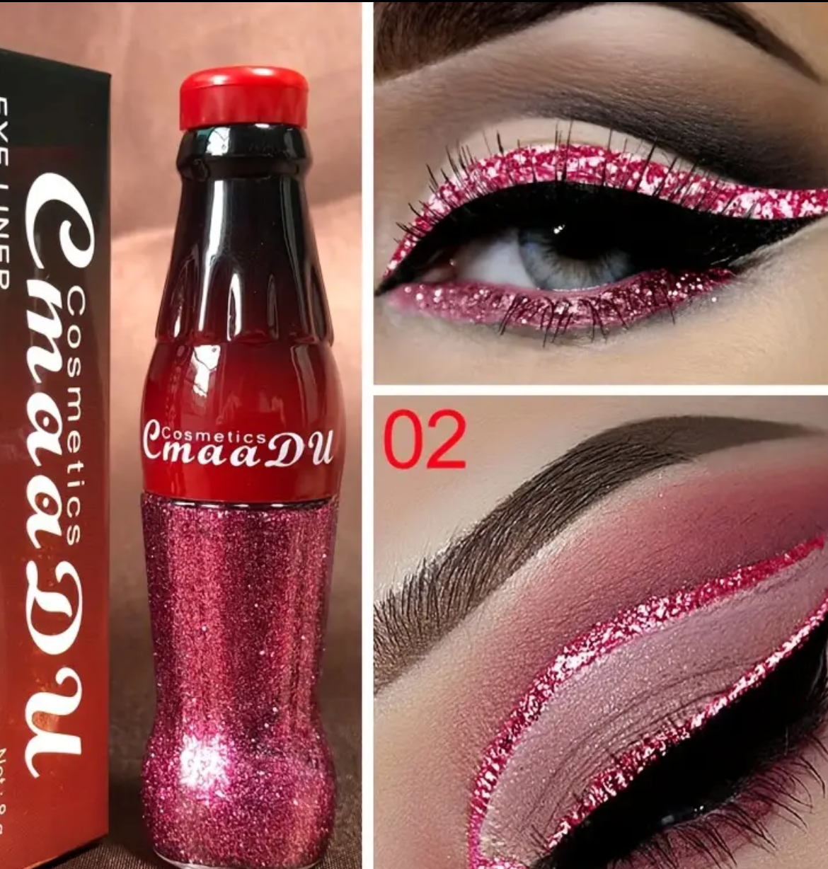 7pcs Pearlescent Glitter Powder Eyeliner Liquid Pen, Waterproof, Sweat Proof, Not Easy To Smudge, Not Caking, Colorful Liquid Eyeliner Eye Shadow, Suitable For Christmas Makeup