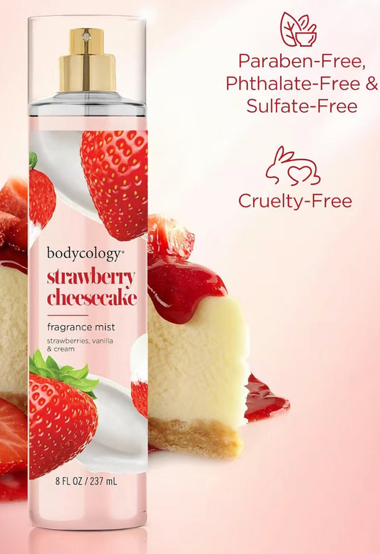 body mist strawberry cheesecake