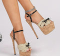 Women's Elegant French Parisian Street Style Sandals - 6.69inch Stiletto Heel with Adjustable Mary Jane Strap,  Upper & Rubber Sole
