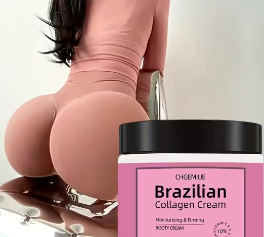 Brazilian Butt Lift Cream, with Collagen and Marula Oil, Hydrating, Formaldehyde-Free,