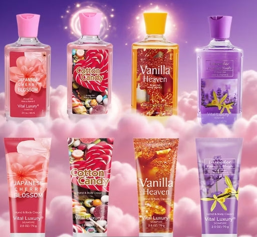 2pcs Body Set Bath Salt Shower Gel And 2in 1 Body Lotion, Multi Scented Fragrance Home Spa