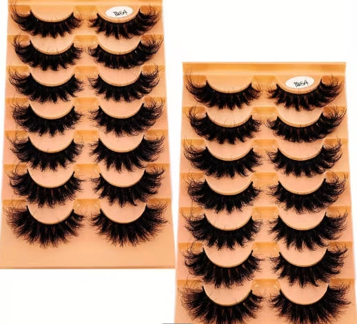 Fluffy Cat Eye False Eyelashes, Mixed Style Extension, Lightweight Natural Look for Holiday