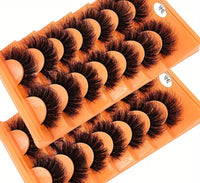 Fluffy Cat Eye False Eyelashes, Mixed Style Extension, Lightweight Natural Look for Holiday