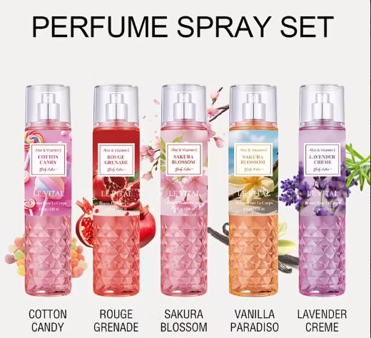 10 Flavors Of Women's Hair And Body Fragrance Spray - 2.5/8 Ounces, Women's Perfume, Lasting 6-8 Hours,