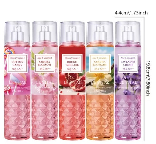 10 Flavors Of Women's Hair And Body Fragrance Spray - 2.5/8 Ounces, Women's Perfume, Lasting 6-8 Hours,