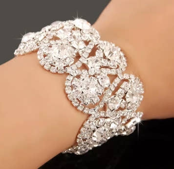 New Fashion Charm Bracelets 925 Silver AAAAA Zircon Crystal Women Bracelet Wedding Engagement Luxury Jewelry