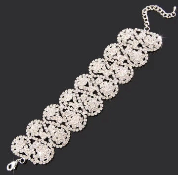 New Fashion Charm Bracelets 925 Silver AAAAA Zircon Crystal Women Bracelet Wedding Engagement Luxury Jewelry