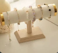 New T-bar, jewelry chain, headband, watch, necklace, bracelet, display stand, shelf stand, women's fashion, colors, gold style