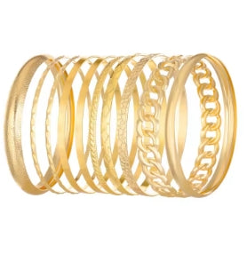 Set of ten pieces of bracelet jewelry for wedding party, elegant, bohemian Bracelet