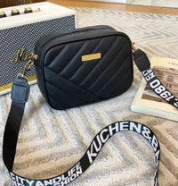 High quality PU rolling strip camera shoulder bag for women, mobile phone bag, casual crossbody bag