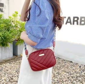 High quality PU rolling strip camera shoulder bag for women, mobile phone bag, casual crossbody bag