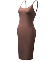 Shapewear Slips Under Dresses Dress Slips Body Shaper Tummy Control O-Neck Strap Slip Slimming Seamless Cami Slip Inner Dress