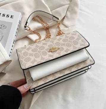 2025 New! Luxury - Brand Women's High - Quality Fashion Handbag - Chain - Strap Multi - Compartment Small Square Bag in European