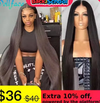 30 40 Inch Straight HD Lace Front Wig Brazilian Cheap Frontal pre plucked Straight Wigs For Women Choice Human Hair 250 Density