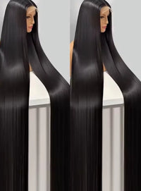 300% High Density Straight Human Hair Wigs 13x6 13x4 HD Lace Front Wig Brazilian 40 46 Inch 360 Full Lace Frontal Human Hair Wig