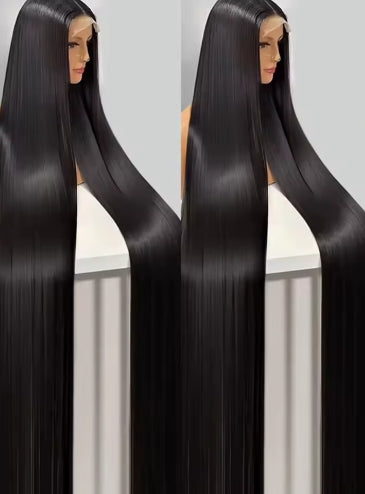 300% High Density Straight Human Hair Wigs 13x6 13x4 HD Lace Front Wig Brazilian 40 46 Inch 360 Full Lace Frontal Human Hair Wig