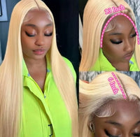 613 HD Lace Frontal Wig Blonde 13x6 HD Transparen Colored Straight Human Hair Wigs 13x4 HD Lace Frontal Wig For Black Women