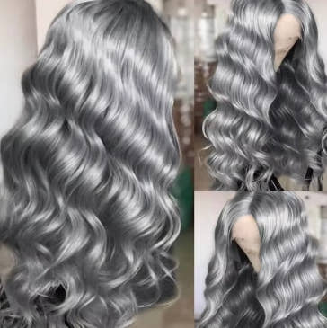 Cosplay Body Wave Silver Grey 13X4 Lace Front Wigs Human Hair 13x6 HD Lace Front Wigs Remy Brazilian 613 Colored Human Hair Wigs