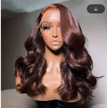 Chocolate Brown Body Wave Lace Front Wig Transparent 13x6 HD Lace Frontal Wigs Preplucked Colored Human Hair Wigs 4x4 5x5 13x4