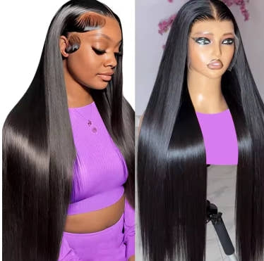 100% Malaysia Human Hair 13x6 Bone Straight Lace Front Human Hair Wigs 30 Inch 13x4 Lace Frontal Wig for Women Pre Plucked
