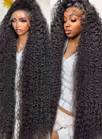 40 50 Inch Water Wave Curly Lace Front Wigs 13x4 13x6 HD Deep Wave Lace Frontal Wig 7x5 Glueless Human Hair Wigs For Women 300%