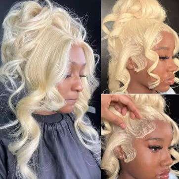 360 Lace Frontal Wig 613 Blonde 13x4 13x6 Body Wave Lace Front Wig Preplucked Brazilian Lace Front Human Hair Wigs 30 32 46 Inch