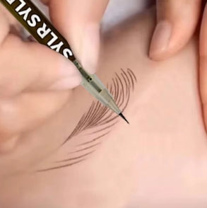 0.008mm Ultra-Thin Eyebrow Pencil, Long Lasting, Smudge-Proof, Waterproof, Sweatproof, Highly Pigmented, Easy to Apply, Liquid Eyebrow Pencil