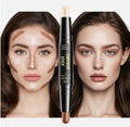 Double-ended contour bar, facial foundation, concealer, durable dark circles, contour concealer, makeup