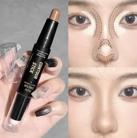 Double-ended contour bar, facial foundation, concealer, durable dark circles, contour concealer, makeup
