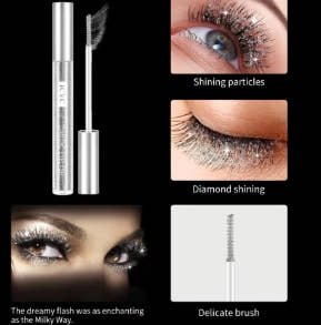 Waterproof Sequin Brilliant Diamond Mascara 5ml