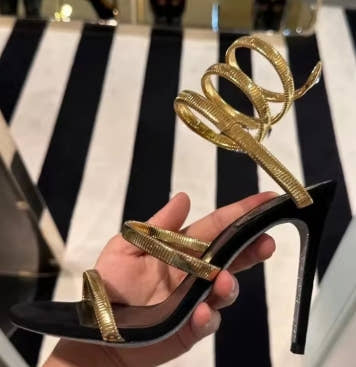 Eilyken Summer Street Style Ankle Strap Open Toe Narrow Band Women Sandals Thin High Heels Stripper Sexy Banquet Shoes