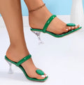 New Women Sandals Narrow Band Ankle Buckle Strap Platform Slippers High Heels Sandals Women Party Shoes Sandalias Mujer Slides