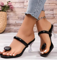 New Women Sandals Narrow Band Ankle Buckle Strap Platform Slippers High Heels Sandals Women Party Shoes Sandalias Mujer Slides